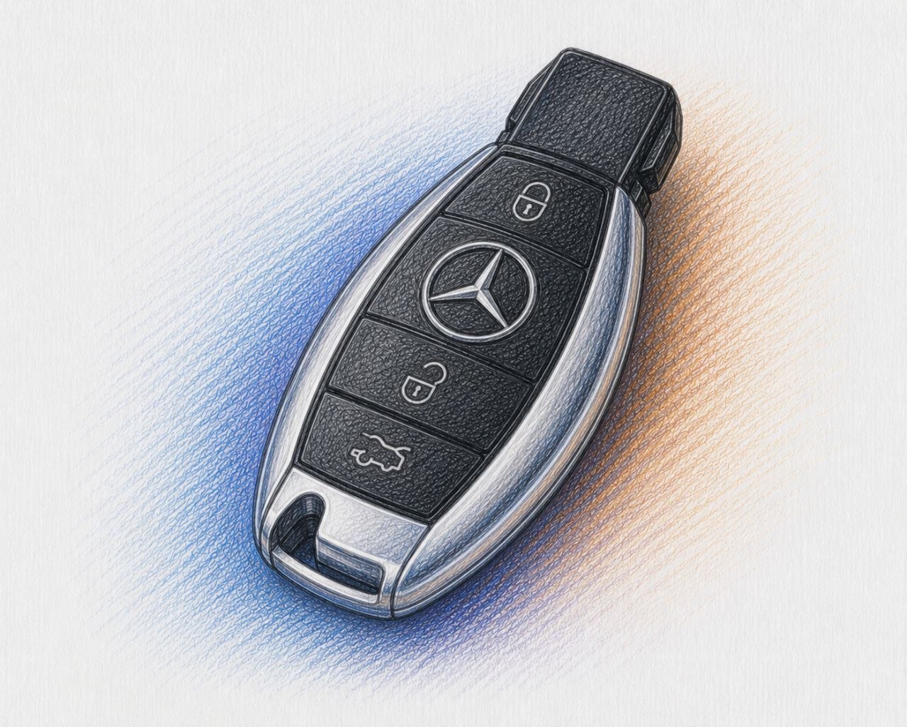 2014 Jeep Liberty Mercedes fish key Key